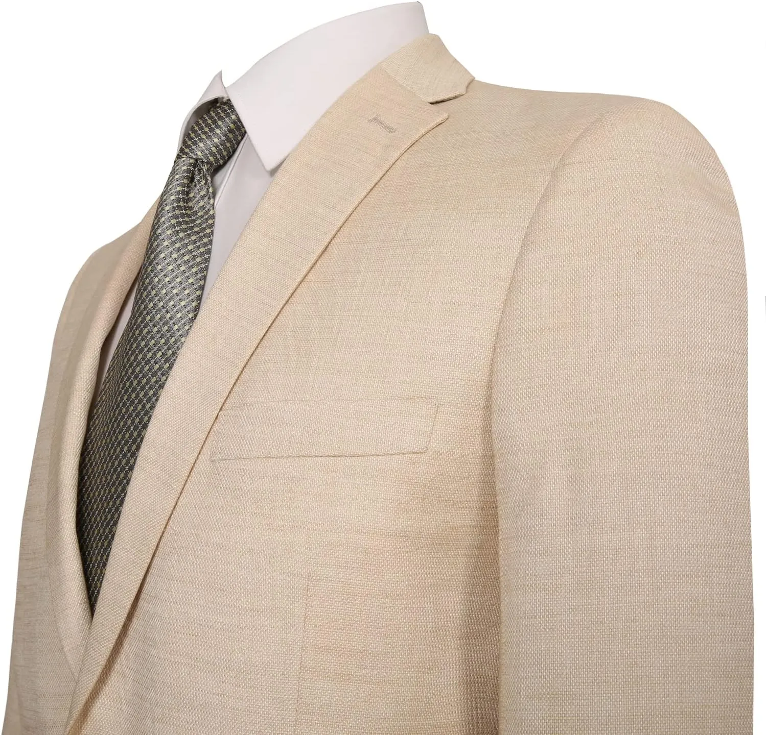 AMY ZHU Men's Sport Coat Classic Fit 2 Button Stretch Blazer Suit Jacket