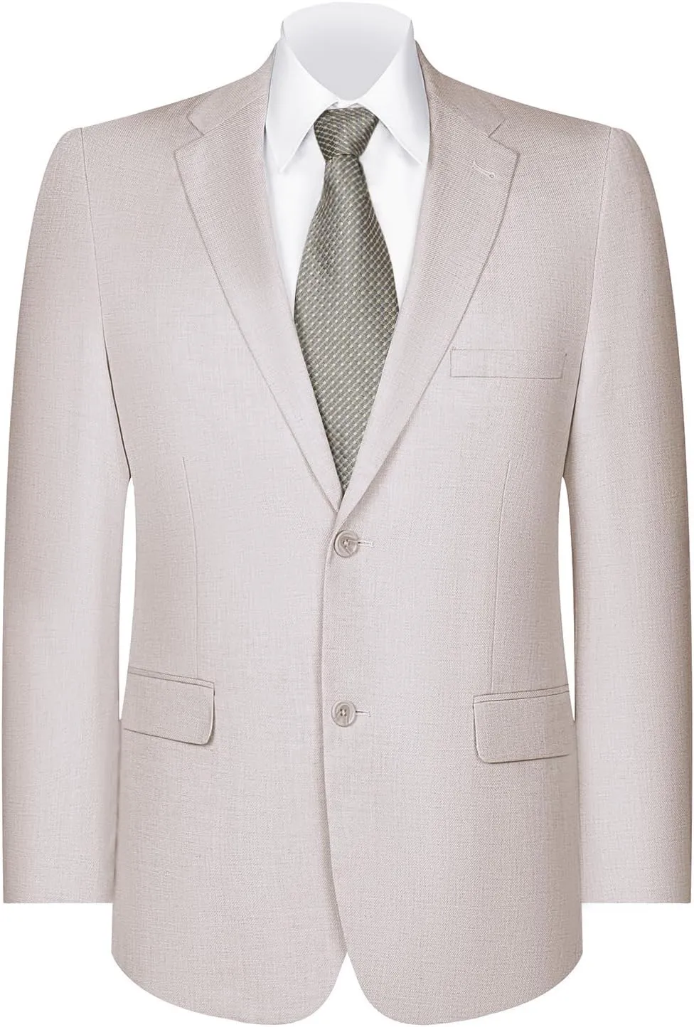 AMY ZHU Men's Sport Coat Classic Fit 2 Button Stretch Blazer Suit Jacket