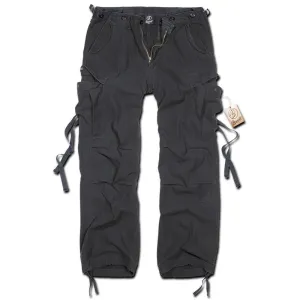 Brandit M-65 Vintage trousers with straps on pockets, black