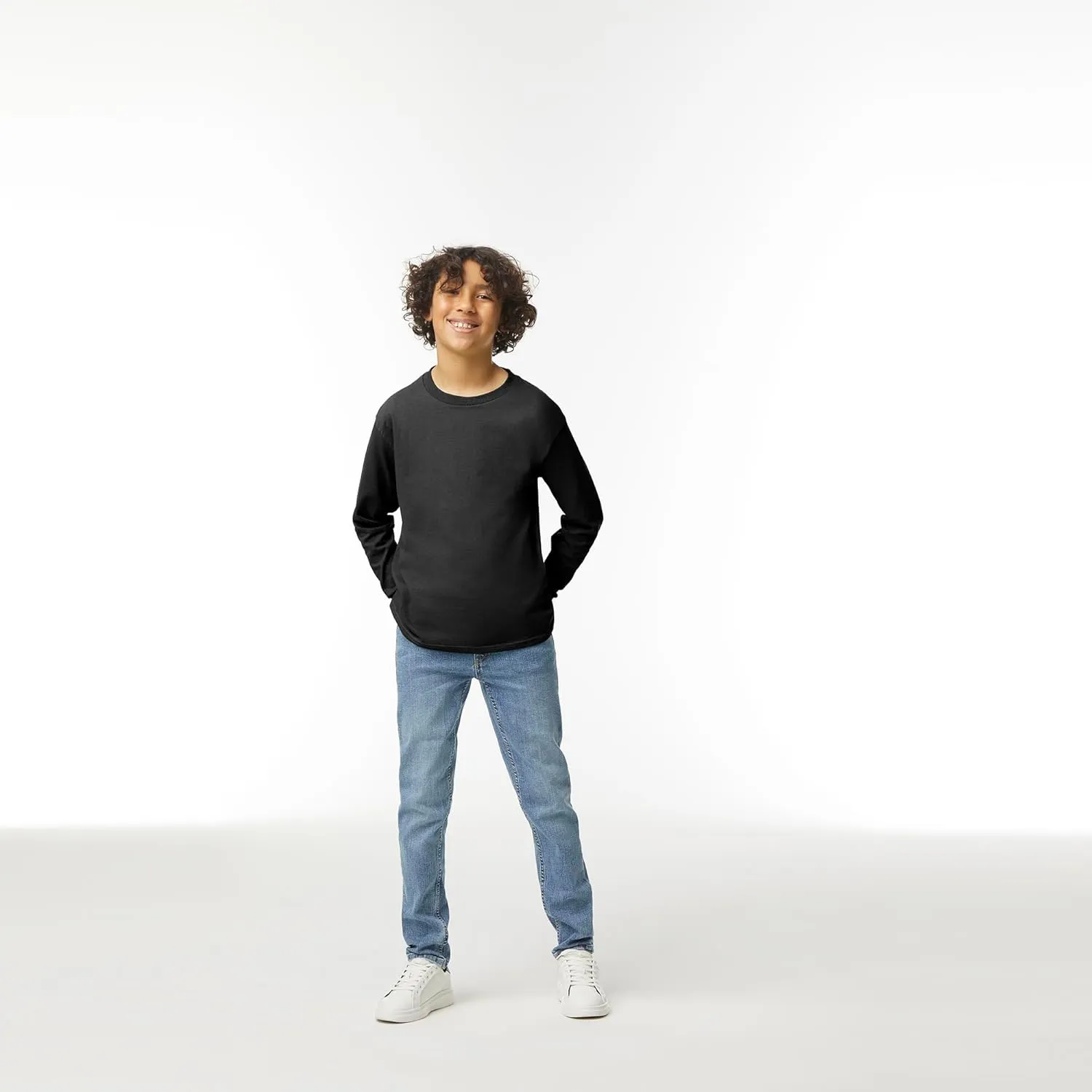 Gildan Youth Ultra Cotton Long Sleeve T-Shirt, Style G2400B, 2-Pack