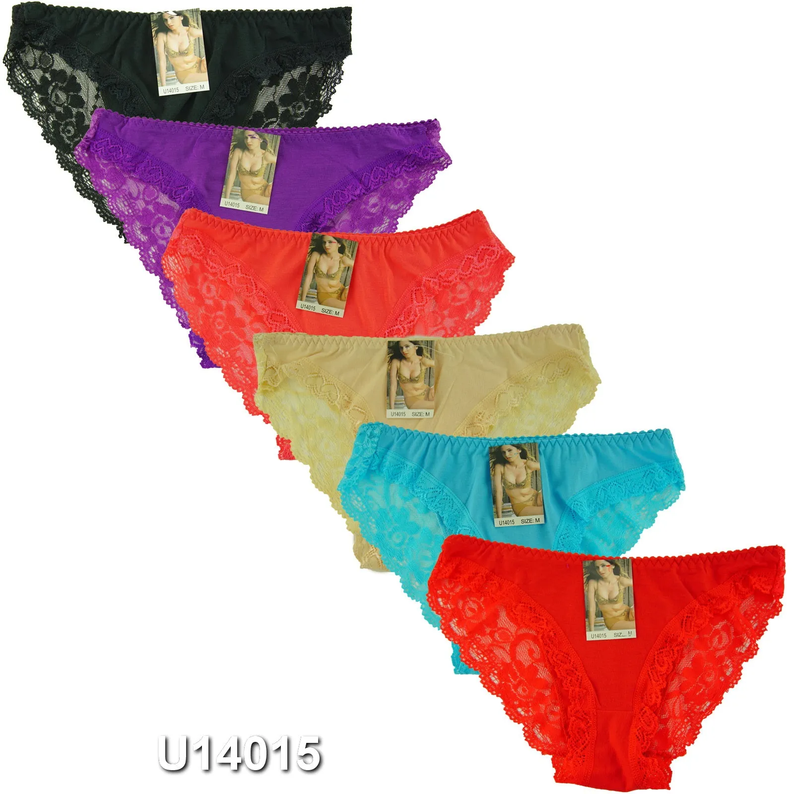 Wholesale Lady Panties W/Lace, U14015