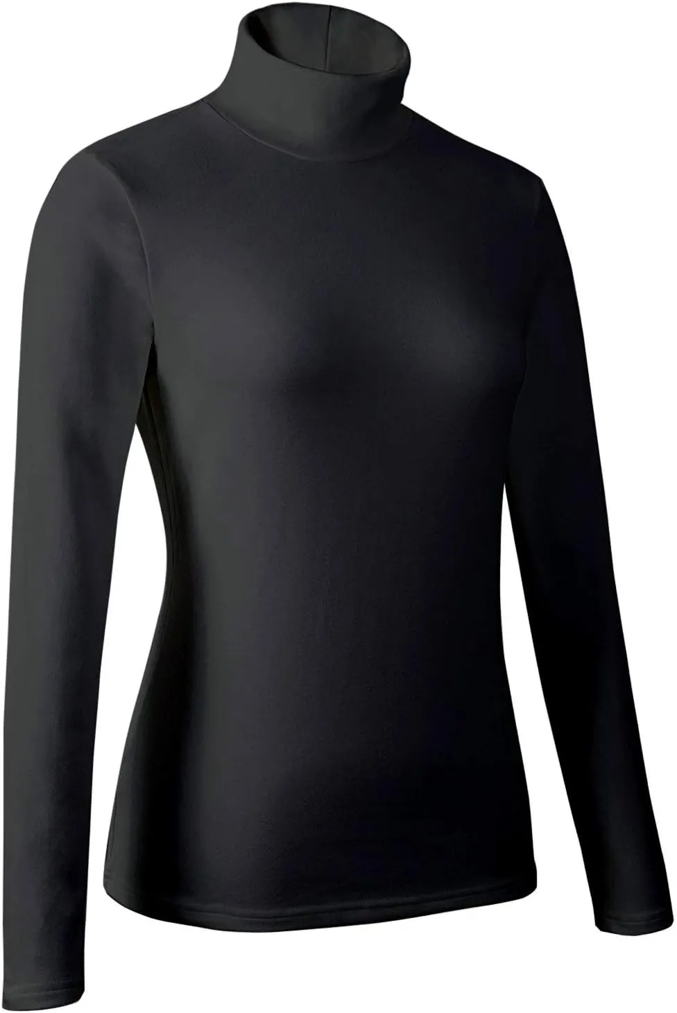 Women's Basic Long Sleeve Turtleneck T-Shirt Solid Casual Slim Cotton Top Base Layers